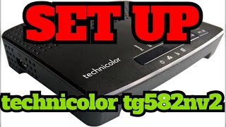 How to Setup technicolor tg582nv2 DSL Modem Router in 1 Minute [upl. by Omocaig]