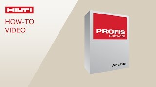 TUTORIAL on Hilti PROFIS Anchor  Layout Tab [upl. by Feliks]