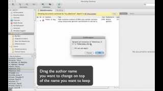 How to merge author names Mendeley Desktop [upl. by Macdougall]