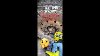 Ryobi one 18v hp high torque impact wrench tested [upl. by Ovida]