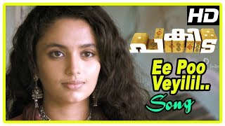 Pakida Movie Scenes  Ee Poo Veyilil Song  Asif Ali  Biju Menon  Malavika Nair [upl. by Aikrehs1]