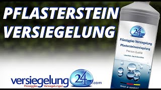 Pflastersteine reinigen versiegeln amp imprägnieren mit Flüssigglas [upl. by Neeham]