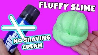 HOW TO MAKE FLUFFY SLIME WITHOUT SHAVING CREAM No Borax No Contact Solution Fluffy Slime [upl. by Eartha]