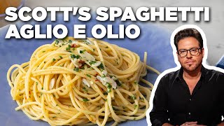 Scott Conants Spaghetti Aglio e Olio  Food Network [upl. by Cavit]