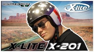 Casque jet Xlite X201  Centraleducasquecom [upl. by Ailene]