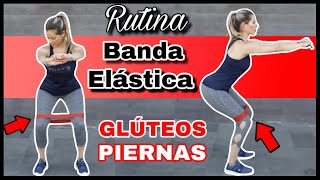 EJERCICIOS CON BANDA ELÁSTICA PARA GLÚTEOS Y PIERNAS de 12 Minutos  NatyGlossGym [upl. by Olsewski]