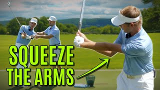 GOLF Elbows Closer  Squeeze The Arms  MORE CONSISTENCY [upl. by Leeland]