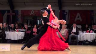 Miha Vodicar amp Nadiya Bychkova  Antwerp Diamond Cup 2014  WO STD solo English Waltz [upl. by Niarfe]