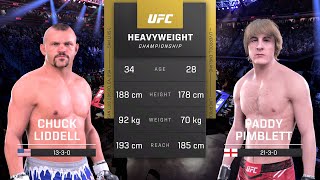 Chuck Liddell vs Paddy Pimblett Full Fight  UFC 5 Fight Night [upl. by Jakob]