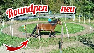 DIY  Roundpen selber machen  so haben wir einfach amp günstig einen Roundpen für die Ponys angelegt [upl. by Goldberg]