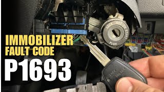 Fix P1693 Immobilizer Transponder Error  Fix No Start Immobilizer Fault Code [upl. by Dunseath692]