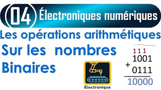 004 Opérations arithmétiques sur le système binaire addition soustraction multiplication division [upl. by Naret]