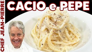 Traditional Cacio e Pepe Recipe  Chef JeanPierre [upl. by Harikahs100]