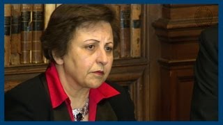 The Peoples Mujahedin of Iran  Shirin Ebadi  Oxford Union [upl. by Dnomal225]