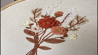 Flower Bucket Embroidery  Hand embroidery for Beginners [upl. by Erle]