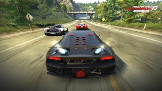 Need For Speed Hot Pursuit Remastered  Lamborghini Sesto Elemento Intense Police Chase [upl. by Fabyola]