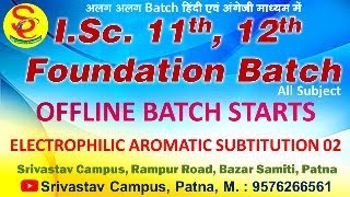 ORGANIC CHEMISTRY  ELECTROPHILIC AROMATIC SUBSTITUTIO 02  BY NACHIKETA SIR [upl. by Nailil]