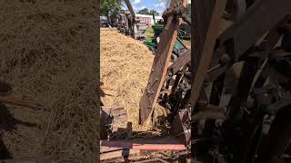 McCormick Deering Baler at work 🚜 Pinckneyville Illinois Tractor Show shorts [upl. by Nomyaw]