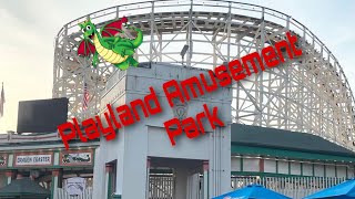 Playland Amusement Park Vlog  Dragon Coaster Rye New York [upl. by Genni442]