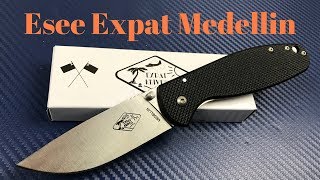 ESEE Knives Expat Medellin Frame Lock Knife Great design but where’s the D2 [upl. by Arita]