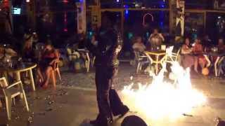 GOLDEN BEACH BAR Moraitika  Corfu ELVIS PRESLEY Live show 20120824 [upl. by Teryl]