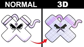 I Designed Custom Alphabet Lore 3D X [upl. by Tager682]