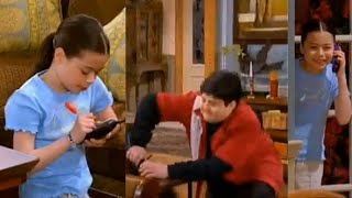 Drake amp Josh  Two Idiots And A Baby  Megan glues the phone and then rings it to wake up the baby [upl. by Yddub874]