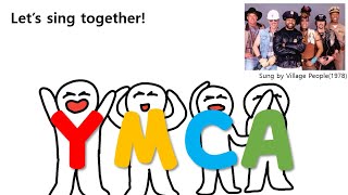 YMCA doodle lyrics video for classrooms [upl. by Shrier]