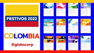 Festivos en Colombia 2022 [upl. by Trella102]