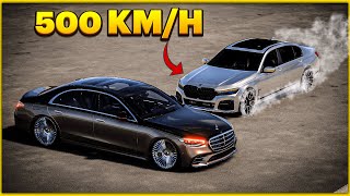 BMW 750i Vs Mercedes 500 KMH  Crash Test BeamNG drive beamngdrive [upl. by Melena]