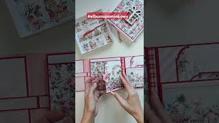 album świąteczny UPOMINKOWY  minialbum pod pudełko  scrapbooking short [upl. by Yetsirhc]