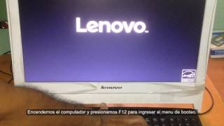 Como bootear desde usb en PC All in One LENOVO C2000 [upl. by Patrizio]