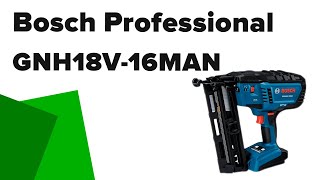 Finish Nailer Bosch Professional GNH18V16MAN 0601482010 Review [upl. by Ylus]