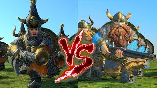 Chaos Dwarf Blunderbusses vs Thunderers Total War Warhammer 3 [upl. by Eiramesor]