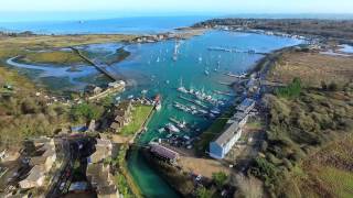 An Aerial Tour of Bembridge Harbour  Dec 2016 [upl. by Eeroc]