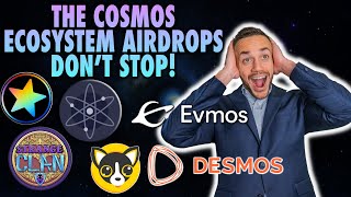 Cosmos Airdrops For ATOM Stakers Are INSANE Free Tokens [upl. by Einot904]