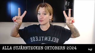 ALLA STJÄRNTECKEN OKTOBER 2024 [upl. by Anneliese]