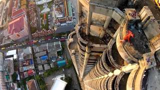 Abandoned Sathorn Ghost Tower  Bangkok  Drone Footage [upl. by Allie44]