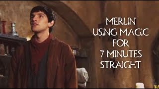 Merlin using magic for 7 minutes straight  Season 1 [upl. by Godric]