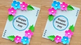 Happy Womens Day Card 2024  Womens Day Greeting Card  Womens Day Celebration Ideas [upl. by Gem]