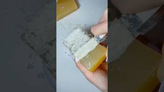 Carving very dry glycerin soap asmrsoap soapcarving cuttingsoap [upl. by Atir]