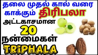 திரிபலா நன்மைகள் திரிபலா சூரணம் பயன்கள்Triphala powder uses வாதம் பித்தம் கபம் சீராகதிரிபலா பொடி [upl. by Bonnes]