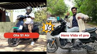 Ola S1 Air vs Hero Vida V1 Pro Full Electric Comparison  Best Range Price Performance amp Issues [upl. by Hayotal702]