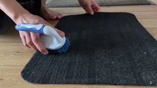 Sweeping and brushing off dust amp debris om carpet floor mat trigger tingles brushingasmr [upl. by Schwinn]