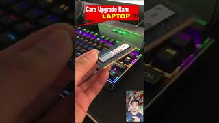 cara upgrade ram laptop  2023  shorts [upl. by Moran]