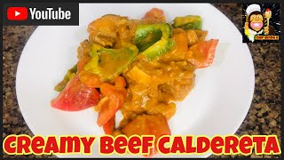 How to cook beef caldereta  how to make beef caldereta  Indoor Cooking [upl. by Euqinemod620]