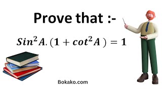 Prove that Sin2A1Cot2A1 [upl. by Shippee]