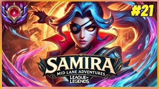 Samira Mid Lane Adventures 21  Cassiopeia Showdown – Epic Plays Highlights amp Lane Domination [upl. by Akinorev250]