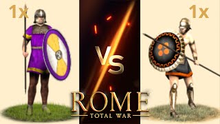 Can Limitanei Beat Militia Hoplites in OG Rome Total War [upl. by Nahgem]