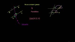 Angles formés par deux droites parallèles et une sécante [upl. by Clarie139]